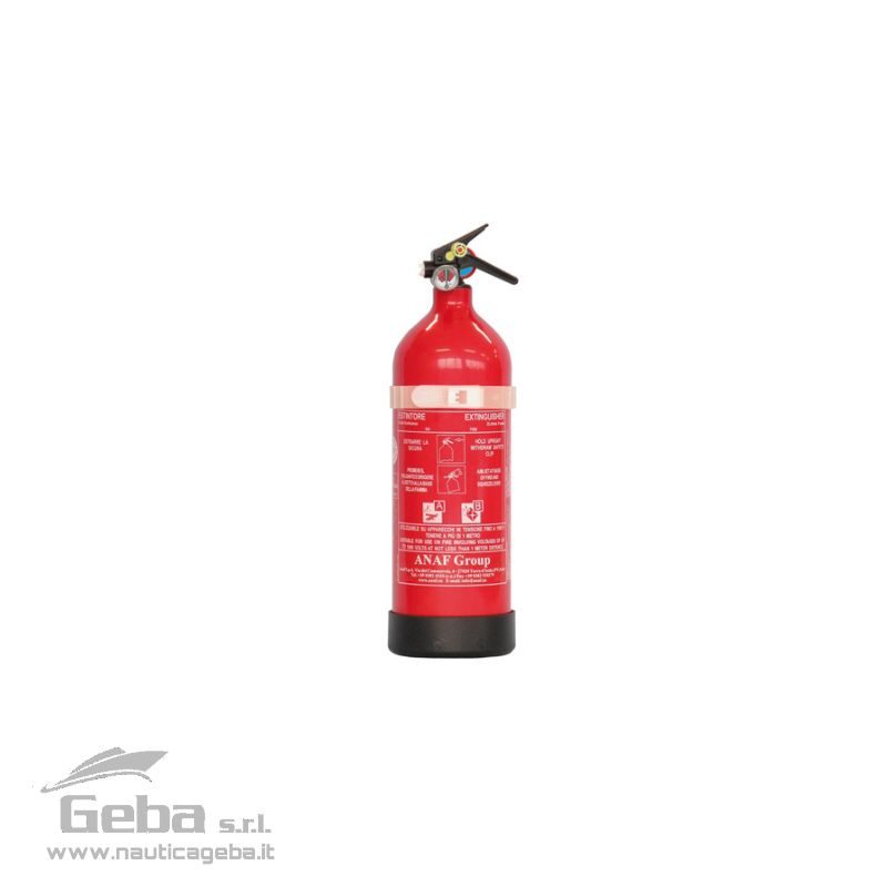 Omologati MED (Marine Equipment) 0029. Bombola in lega di alluminio inossidabile, regolamentari per il diporto e la maR.I.Na. mercantile in tutte le nazioni aderenti alle normative SOLAS. Completi di supporto. Validi per diporto e mercantile. Estintori barca omologati Med 2 kg polvere