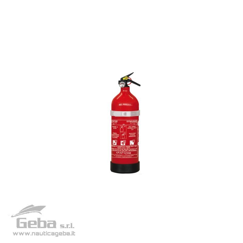 Omologati MED (Marine Equipment) 0029. Bombola in lega di alluminio inossidabile, regolamentari per il diporto e la maR.I.Na. mercantile in tutte le nazioni aderenti alle normative SOLAS. Completi di supporto. Validi per diporto e mercantile. Estintori barca omologati Med 3 kg povere
