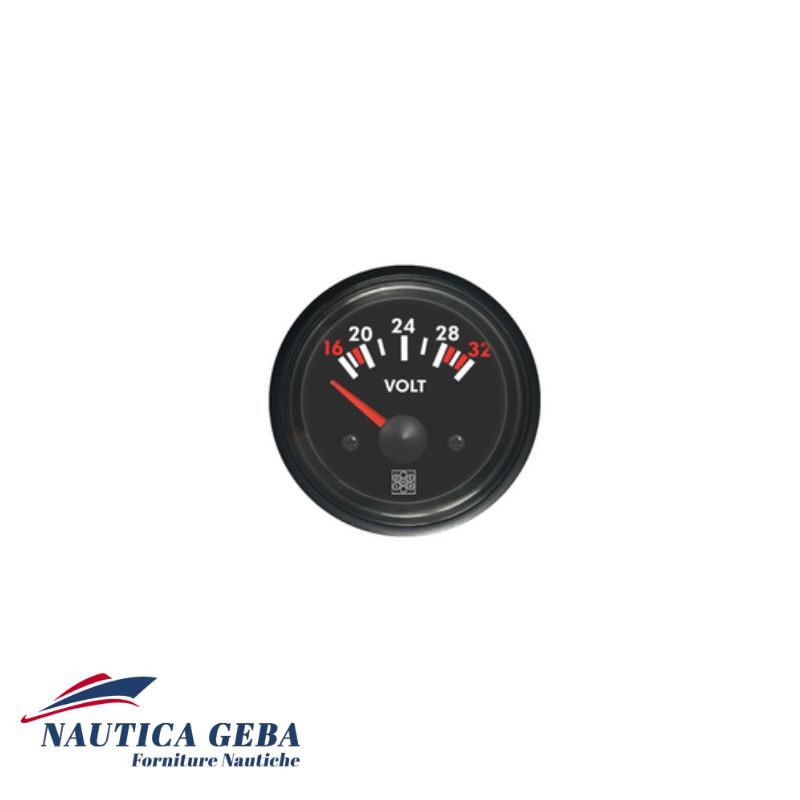 Voltmetro 16-32v Illuminazione Bianca Voltmetro 16-32v Illuminazione Bianca