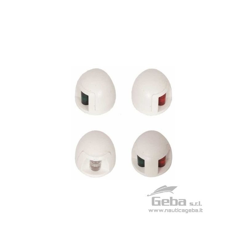 Fanali di navigazione LED da coperta in Plastica.
Dimensioni: 64 x 89 x H42 mm. FANALI LED (CE) ON DECK 12M