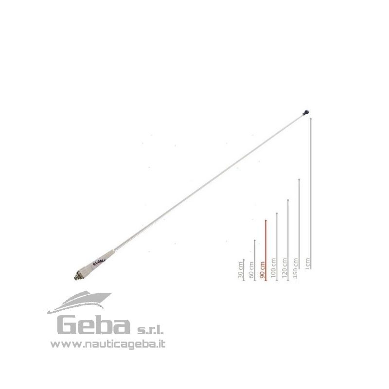 Antenne VHF in Vetroresina per barche a vela.
100W / 3db / 156/162 MHz / 50 Ohm. Altezza 0,9 m.
Complete di staffa d'albero, connettore e passacavi. Antenna nautica vhf Glomex in Vetroresina