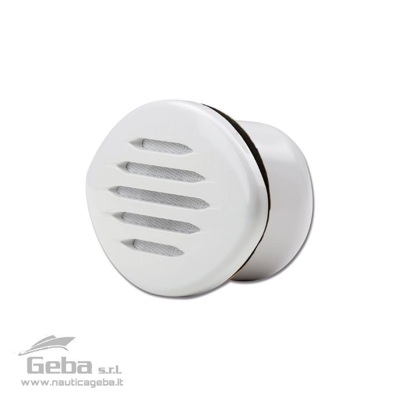 Carcassa in ABS.
Montaggio dall'esterno. Tromba elettrica 12V da incasso a scomparsa