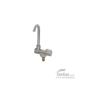Rubinetto con canna orientabile e abbattibile