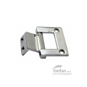 Cerniere offset in Acciaio Inox AISI 316 lucidato a specchio per boccaporti e portelli collo alto.