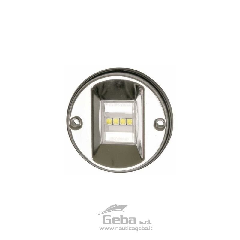 Fanale di navigazione LED da poppa in Acciaio Inox. Stagno IP67.
A normativa CE/IMO/COLREG 72/ABYC/NMMA.
Dimensioni: dia 82 x H20 mm. FANALE DI POPPA ROUND LED 1P (CE) 12M