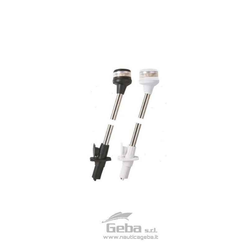 Fanali 360° LED 12/24V su asta estraibile in Acciaio Inox.
Protezione IP56. Per imbarcazioni fino a 20 metri. FANALE LED (R.I.NA.) SU ASTA ESTRAIBILE