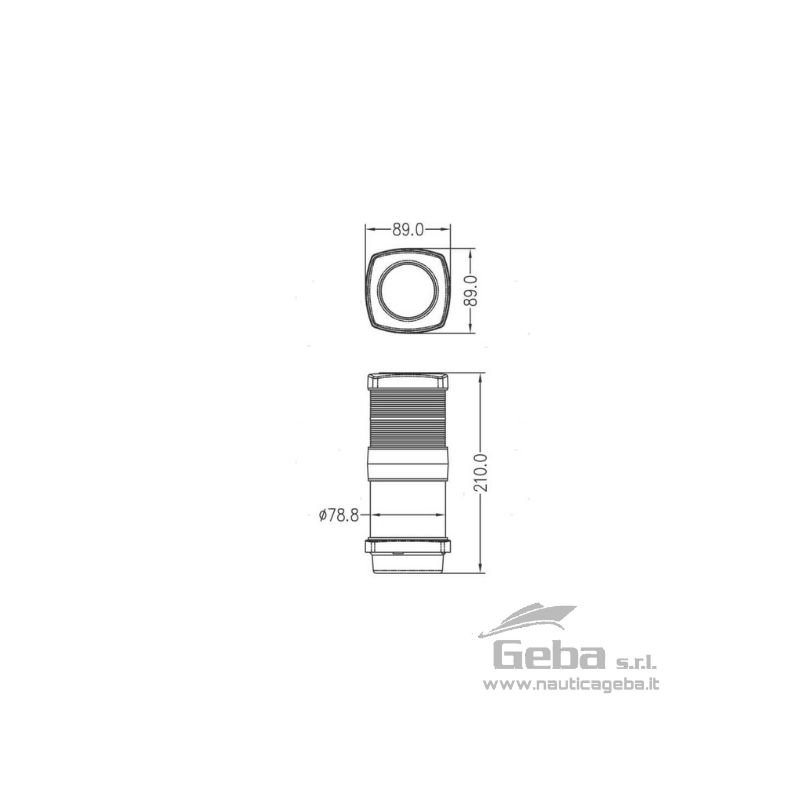 Fanale LED 360° tricolore e di fonda per imbarcazioni fino a 12 metri. Fanale LED 360° tricolore e di fonda per imbarcazioni fino a 12 metri.