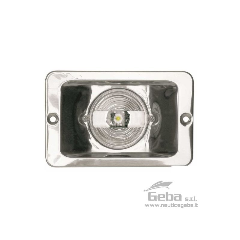 Fanale di poppa in Acciaio Inox LED 12V a norma CE.
Dimensioni: 130 x 85 mm. Fanale di poppa in Acciaio Inox LED 12V a norma CE. Dimensioni: 130 x 85 mm.