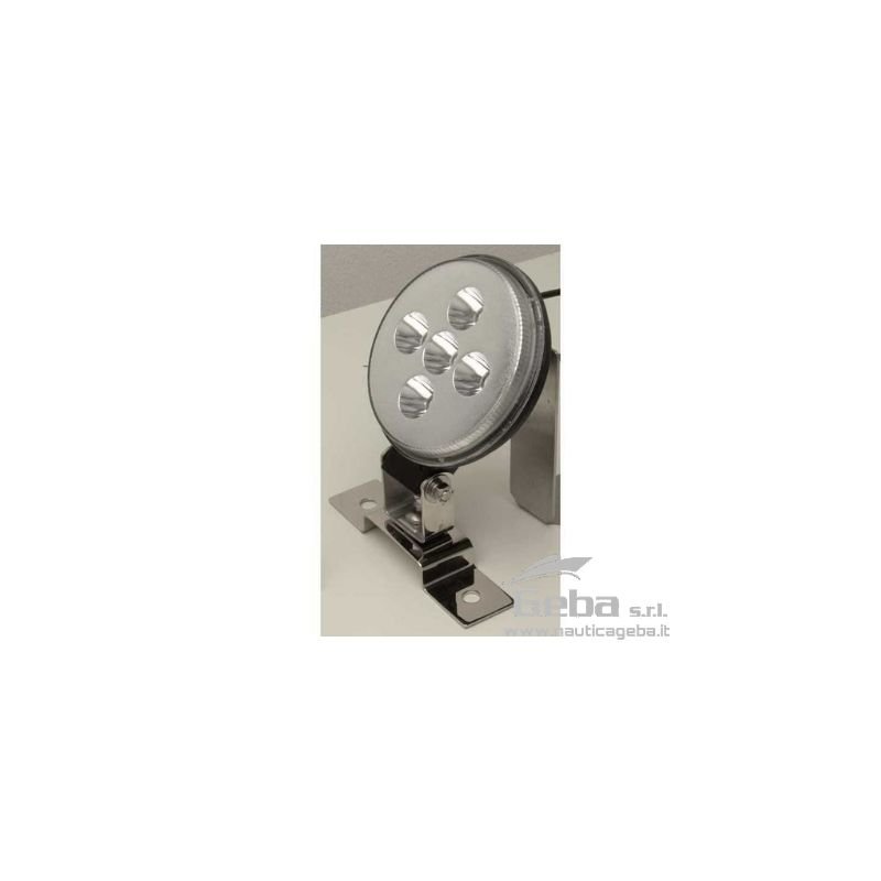 Faro da coperta impermeabile orientabile Power-LED in lega di Alluminio resistente alla corrosione.
Staffa orientabile in Acciaio Inox.
Dim: H165 mm - Bulbo stagno ø 110 mm.
Faro da coperta impermeabile: specifiche
Cod.
V
LED
Lumen
GE 2121228
12/24
5 x 3W
342
Tutti i fari di profondità per la tua barca e le luci subacque per rendere piacevole la vita a bordo. Faro da coperta impermeabile per barca 1224V NAUTIC