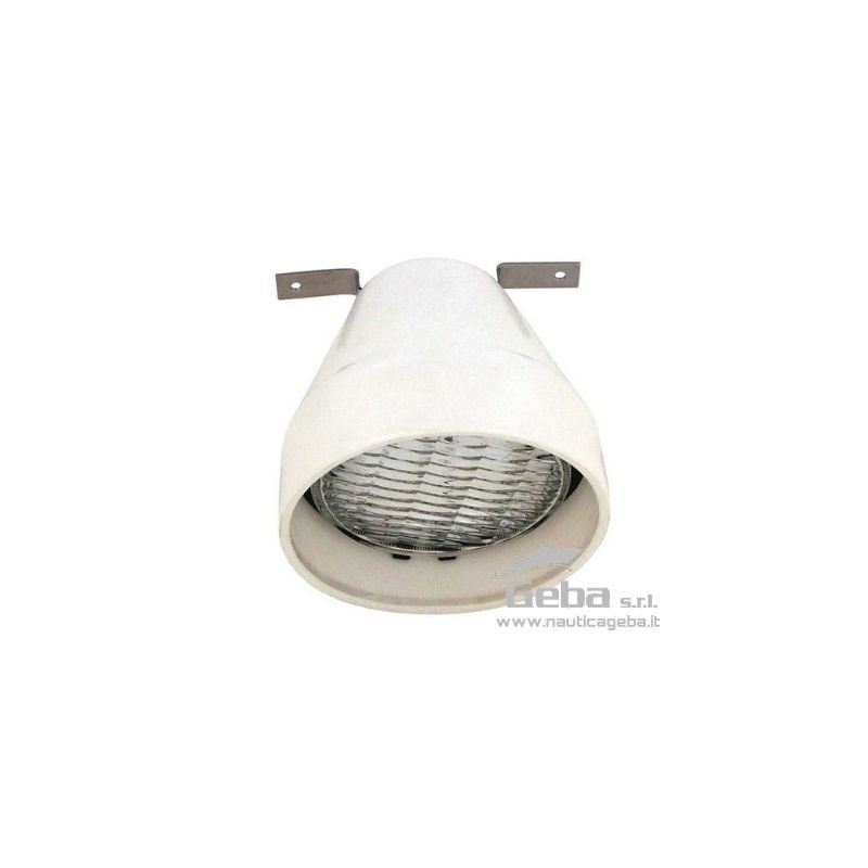 Faro da crocetta in morbido PVC 12V barca bianco