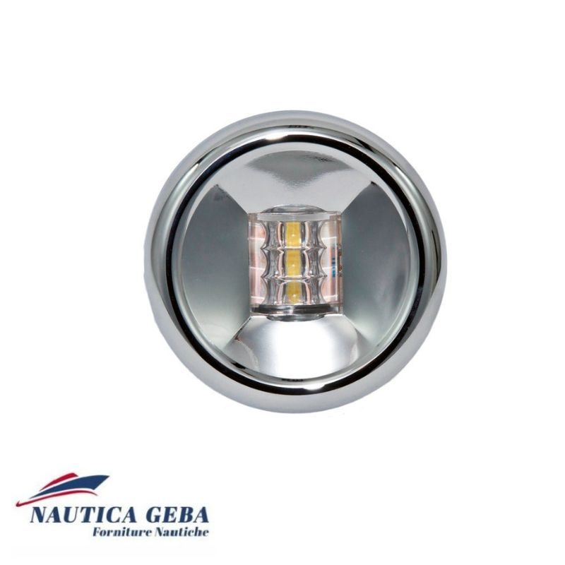 Fanale di poppa in Acciaio Inox LED 12V a norma CE.
Fanale di poppa in Acciaio Inox LED 12V a norma CE. Diametro interno 50mm - esterno 75mm.