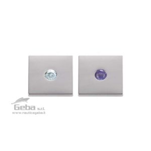 Luce LED a incasso impermeabile (IP67) per interni ed esterni. Corpo in Ottone Cromato, viti in Acciaio Inox. Voltaggio universale 1224V.