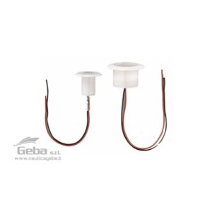 Luci di cortesia LED a incasso con cassa in Plastica a protezione IP66. Luce intensa, minimi consumi e massima durata.