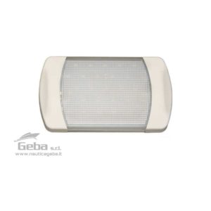 Plafoniera LED 12/24V potente e luminosa in Tecnopolimero impermeabile IP67. Ideale per pozzetti, vani motore e corsie. Sottile, montaggio a superficie. Consumo 10W. Luce bianca fredda 6000 K°.