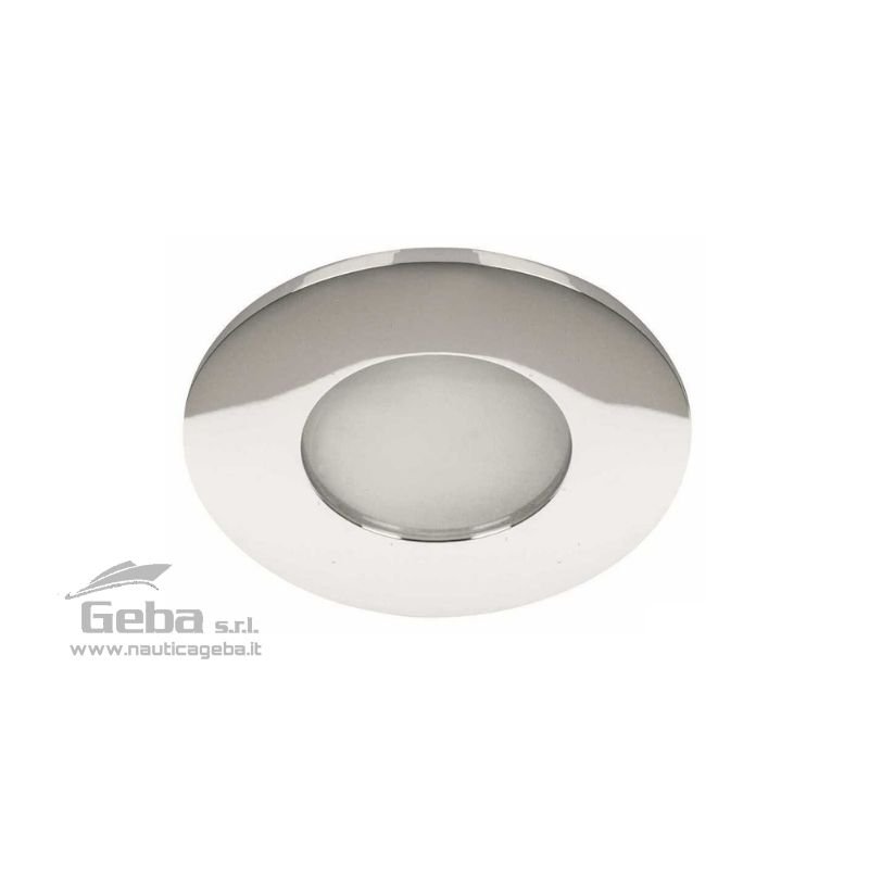 Spot LED ad incasso per interni con cornice in Ottone Cromato e viti in Acciaio Inox.
Voltaggio universale 12/24V - 2,5W. Protezione IP43. Spot LED ad incasso per interni con cornice in Ottone Cromato e viti in Acciaio Inox. Voltaggio universale 12/24V - 2,5W. Protezione IP43.