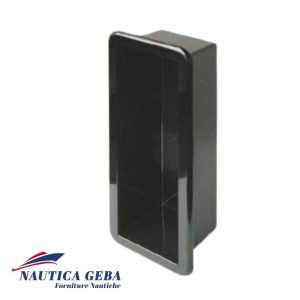 Nicchia  420 x 170x110 mm laterali portaoggetti per barca colore Nero.