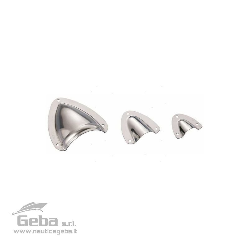 Unghiette coprisfiatocopriscarico in Acciaio Inox. Unghiette coprisfiatocopriscarico in Acciaio Inox.