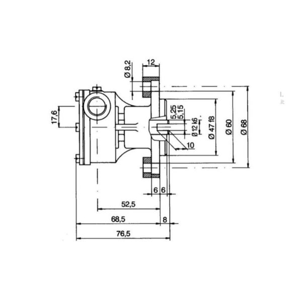scheda tecnica montaggio pompa flangiata ancor st 138 raffreddamento motori marini Volvo Penta AQ-BB-MB-MD-2000 Lombardini Ldw Aifo