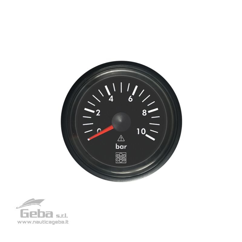 Campo di misura0-10 Bar
Diametro cassaØ 52 mm
Diametro foro e fissaggioØ53. Fissaggio con staffa
Profondità60 mm
IngressoNMEA2000
Lente frontale RQDoppia camera anti-condensa
Lente frontale CRVetro
IlluminazioneRossa
ContenitoreNylon PA66
Connettori2 x RJ-45 Contatti dorati ad alta resistenza
Alimentazione9/32 VCC
ConsumoMassimo 100 mA + illuminazione
Temperatura di esercizio-25 +70° C
Tenuta stagnaIP67 sul frontale
Compatibilità elettromagneticaIEC60945
Resistenza shock e vibrazioniIEC60945
Collaudo e certificazioneOgni strumento viene collaudato singolarmente con sistema qualità certificato UNI-EN-ISO9001:2000 Manometro 0-10 Bar ingresso NMEA2000