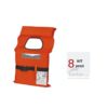 Kit giubbotti salvataggio 100N, cinture salvataggio per barca 8 pezzi
