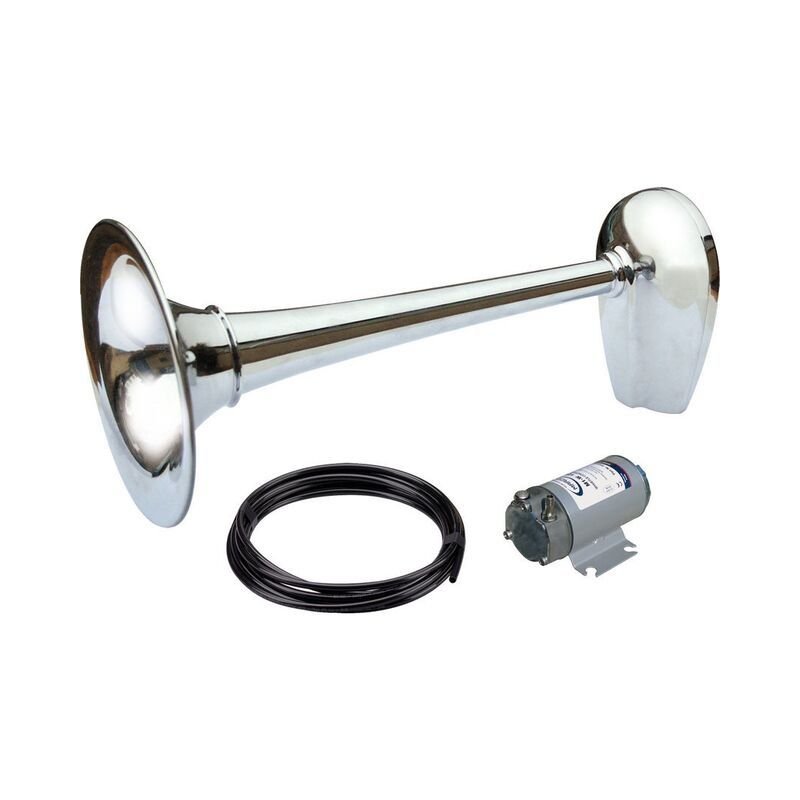 Avvisatore-sonoro-omologato-PW2-BC-fischio-cromato-12-20-m-ø-200-mm-con-compressore