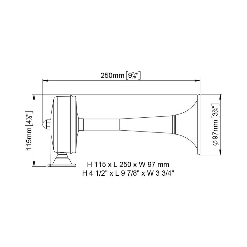 DUCK-tromba-inox-25-cm