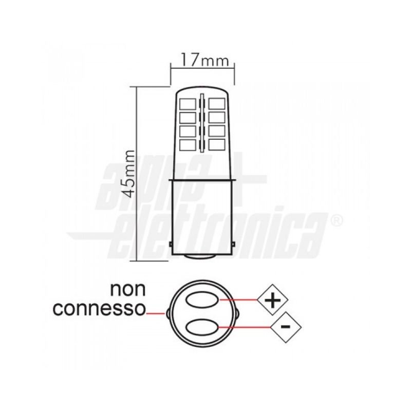 Lampadina-a-Led-BA15d-3W-12Vacdc-Bianco-freddo