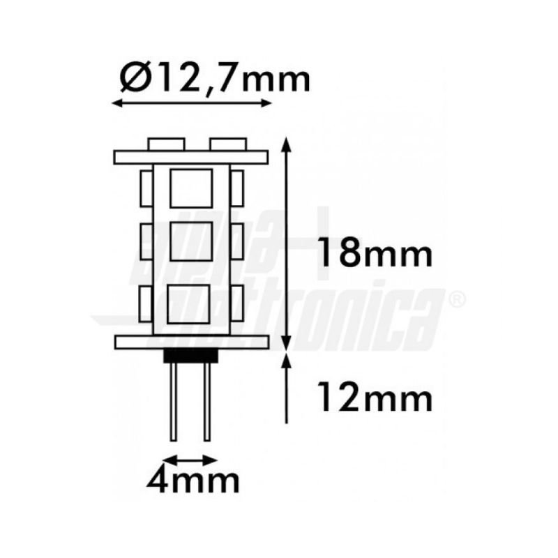 Lampadina-a-Led-G4-per-fanali-di-via-1,5W-12Vac-dc-Bianco-freddo-Bianco-caldo