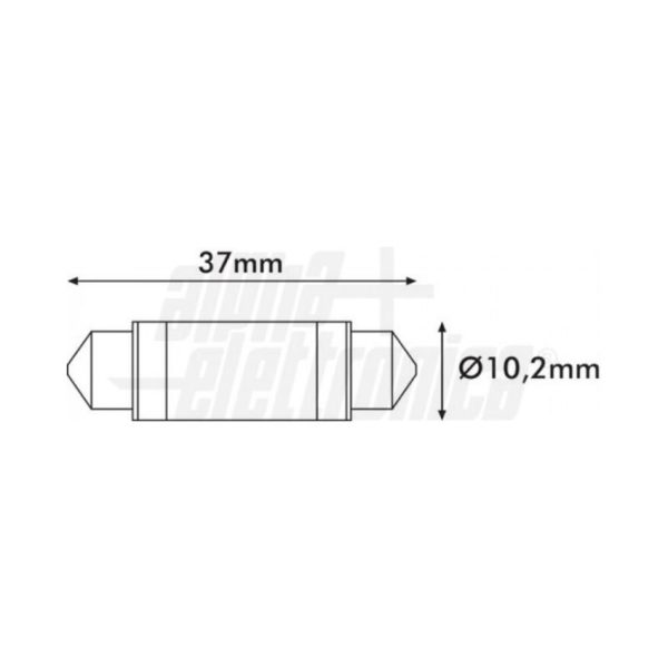 Lampadina-a-Led-SV8,5-0,9W-10-30Vdc-Bianco-freddo