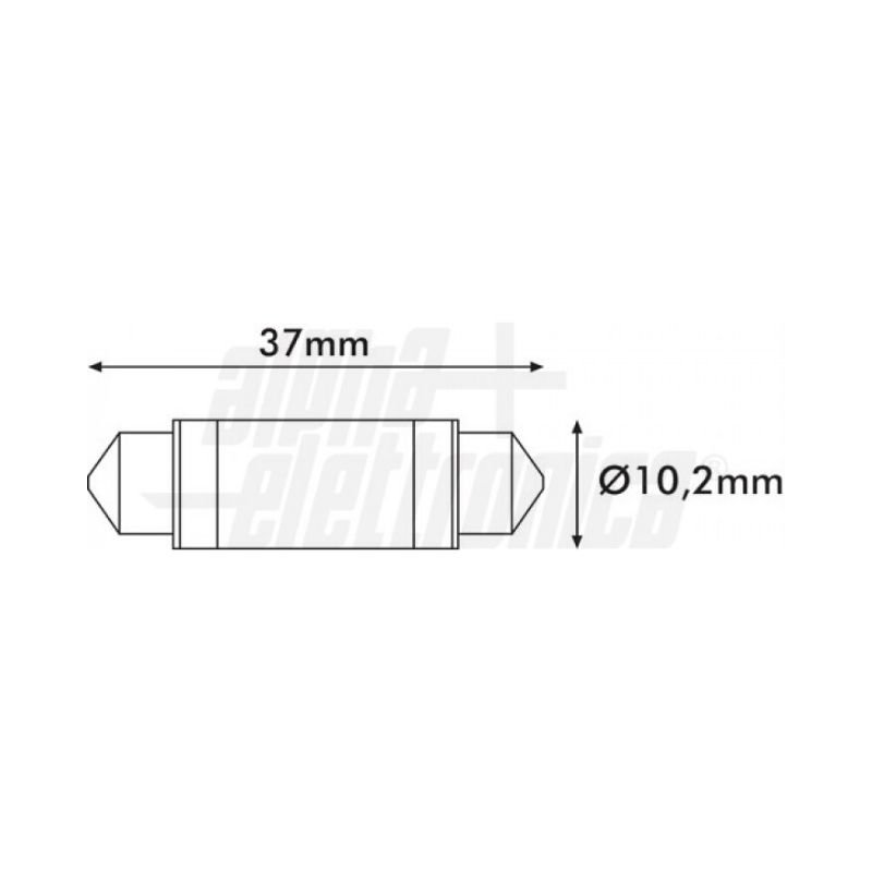 Lampadina-a-Led-SV8,5-0,9W-10-30Vdc-Bianco-freddo