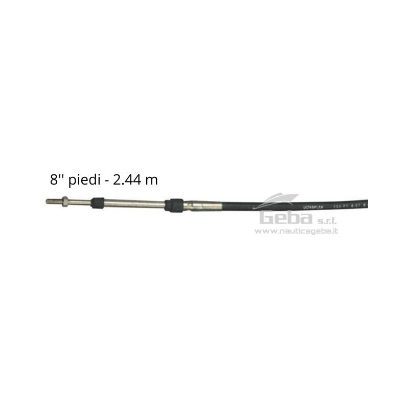 Cavi comando motore C8 Ultraflex universali e rinforzati per motori furibordo, entrobordo ed entro/fuoribordo. Cavi per scatola di comando timoneria della barca nautica. Cavi comando motore C8 Ultraflex universali e rinforzati. Cavi per scatole comando timoneria adatto a motori entrobordo, fuoribordo e entro/fuoribordo