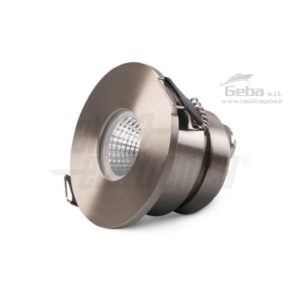 Faretto Led da incasso rotondo - 5W - 400mA - Acciaio satinato Bianco caldo 3000K