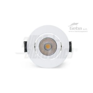Faretto Led da incasso rotondo - 5W - 400mA - Bianco - Bianco caldo 3000K