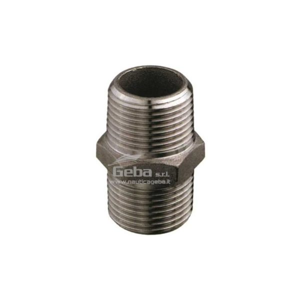 Nipple maschio-maschio acciaio inox per barca idraulica 1