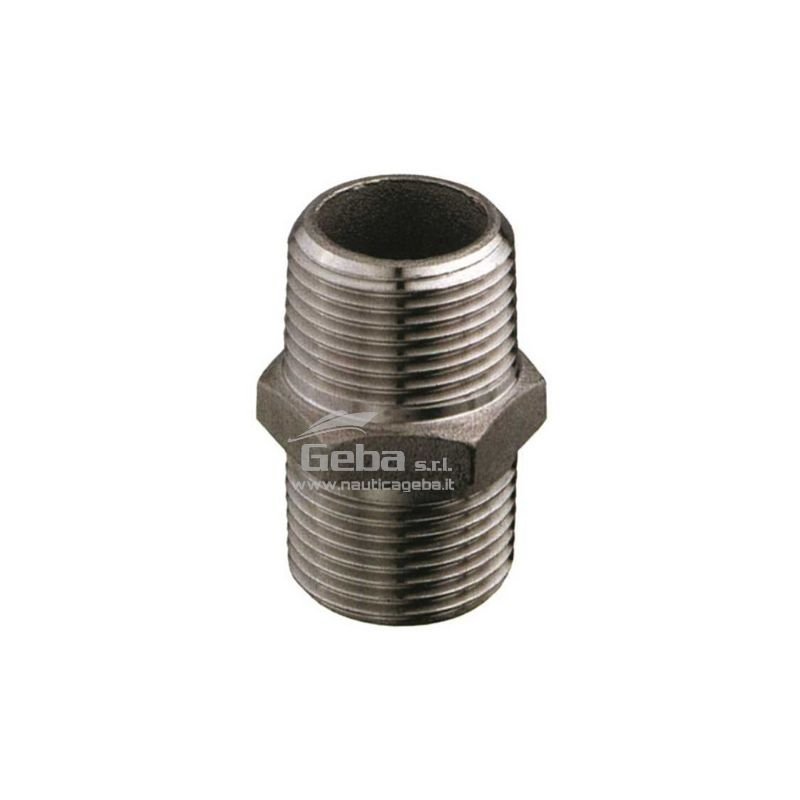 Nipple maschio-maschio acciaio inox per barca idraulica 1
