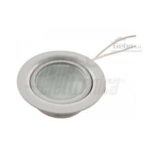 Supporto bianco da incasso per lampada led - metallico - G4