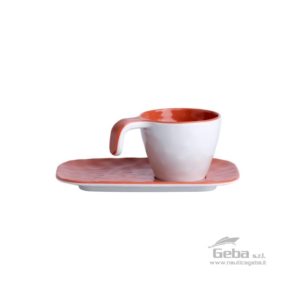 Set tazzina da caffè barca piattino melamina Summer