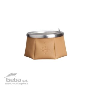 Posacenere per barca antivento portacenere da esterno da tavolo con tappo WINDPROOF – MARRONE
