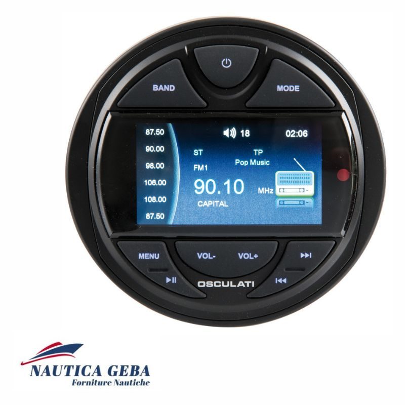 Radio da cruscotto M3 TFT con telecomando.
Schermo a colori con display 3" e antenna DAB.
Radio FM DAB ROS radio da cruscotto per barche disponibile nel nostro negozio online di accessori nautici.