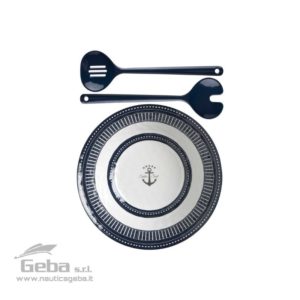 Insalatiera con posate in melamina per barca SAILOR SOUL