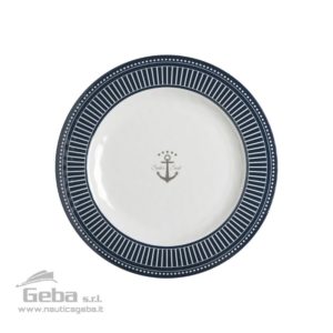 Piatti piani set stoviglie in melamina confezione 6 pezzi SAILOR SOUL