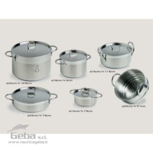 Set batteria da cucina di pentole impilabili 11 pezzi