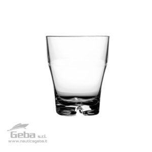 Set bicchieri da acqua confezione 6 pezzi per barca impilabili PARTY – CLEAR