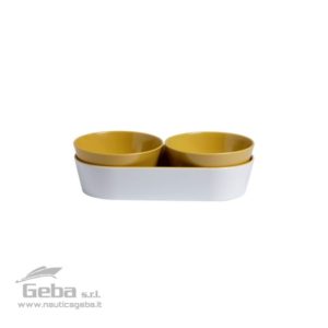 Set ciotole per aperitivo ciotoline in melamina SUMMER – MUSTARD