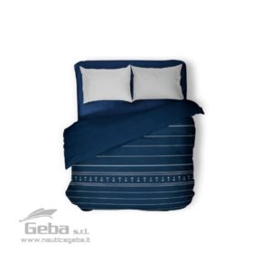 Trapunta 270 x 240 cm leggera coperta per barca SANTORINI – DOPPIA BLU