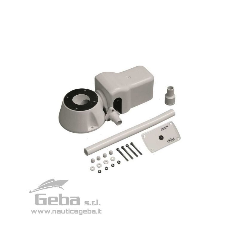 Kit elettrico per trasformare il WC manuale in uno elettrico.
Semplice da installare, sostituisce la pompa manuale.
Adatto per qualsiasi WC con 4 fori di attacco interasse 95 mm come Ocean/TMC/Jabsco/Raritan/RM69/Johnson/Thetford/Lalizas. Lunghezza totale: 360 mm. Kit trasformazione wc nautico da manuale in elettrico
