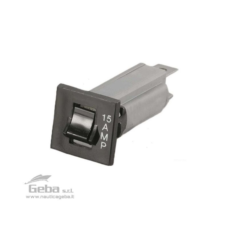Interruttore magnetico reinseribile che interrompe la corrente in caso di corto circuito o sovraccarico. Dimensioni ridotte per installazioni su cruscotto e quadri con poco spazio. Interruttore magnetico reinseribile da 5A 10A 15A 20A
