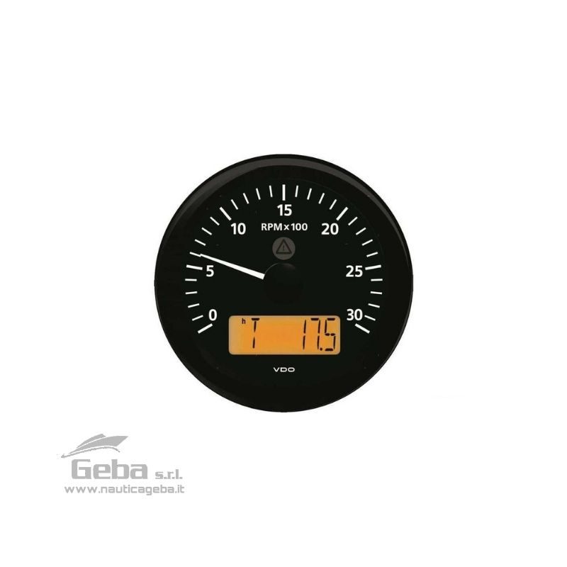 Strumenti VDO View-Line 8-32V completi di cablaggio.
Doppio vetro anti-appannamento con protezione frontale IP67.
Illuminazione a LED. Strumenti VDO per nautica View-Line 8-32V contaore