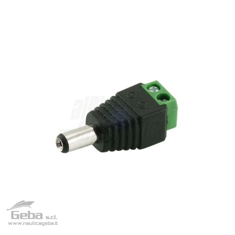 Adattatore da spina DC ø5,5-2,1mm a morsetto Adattatore da spina DC ø5,5-2,1mm a morsetto