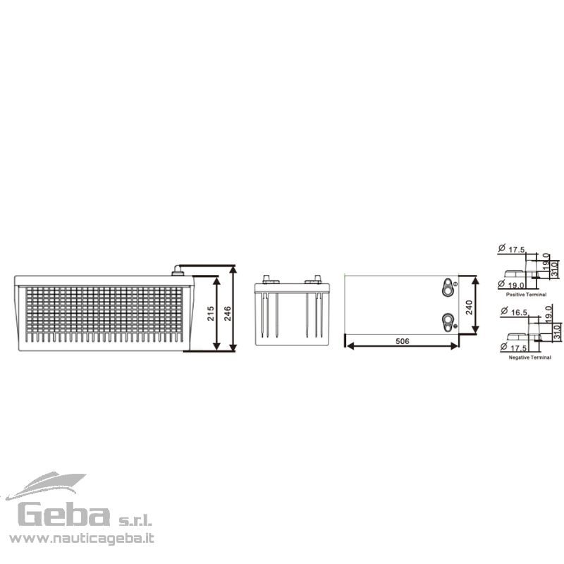 Batterie nautiche Dual Power AGM 12V 200Ah per barca Batterie nautiche Dual Power AGM 12V 200Ah per barca